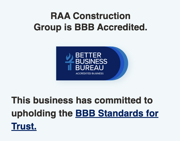 RAA Construction Group - BBB Accredited Business